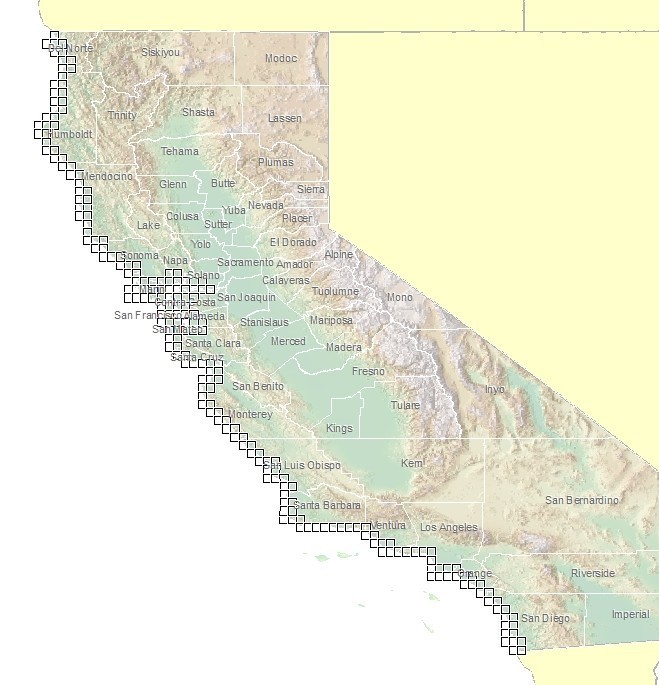 Index map of downloadable PDF hazmaps