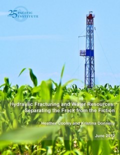 <a href=http://www.pacinst.org/publication/hydraulic-fracturing-and-water-resources-separating-the-frack-from-the-fiction/>Hydraulic Fracturing and Water Resources: Separating the Frack from the Fiction</a>